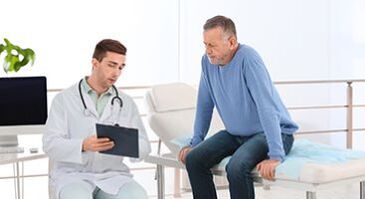 the doctor is talking to the patient